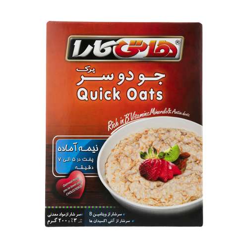 جو دو سر پرک نیمه آماده هاتی کارا - 200 گرم 