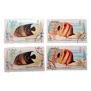 تمبر یادگاری مدل ماهي كد bc-2106 مجموعه 4 عددي
