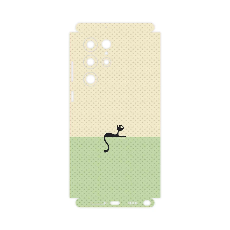 برچسب پوششی ماهوت مدل Minimal Internet Cat Icon-FullSkin مناسب برای گوشی موبایل سامسونگ Galaxy S22 Ultra 5G