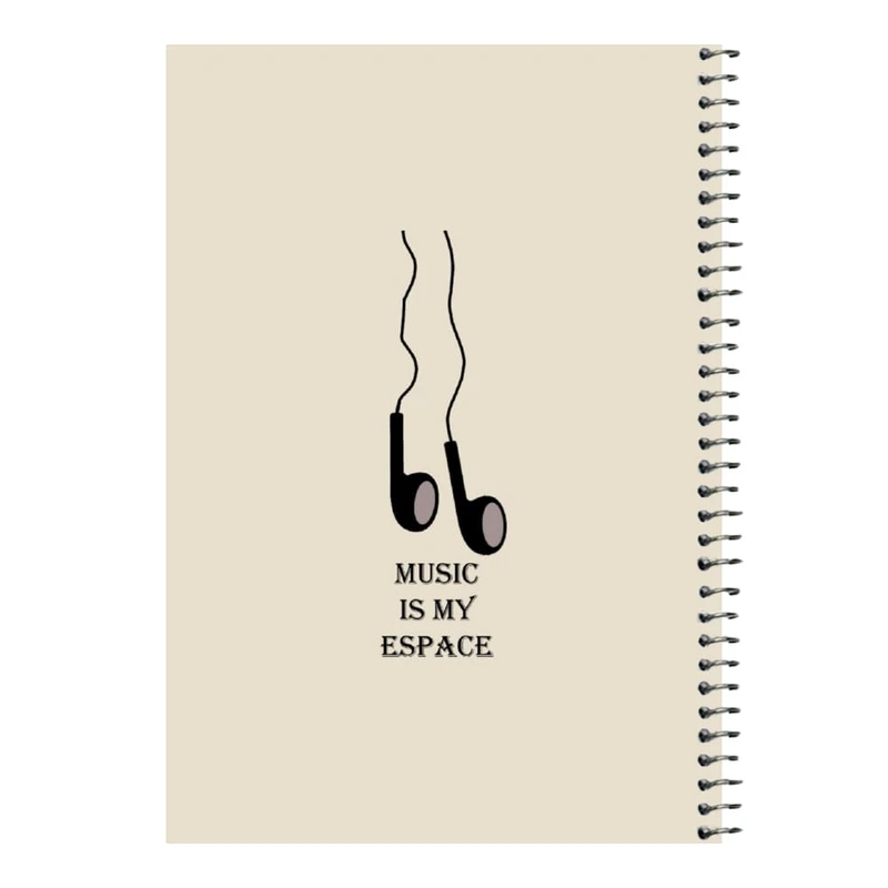 دفتر مشق 80 برگ اس جی مدل هندزفری کد۱   