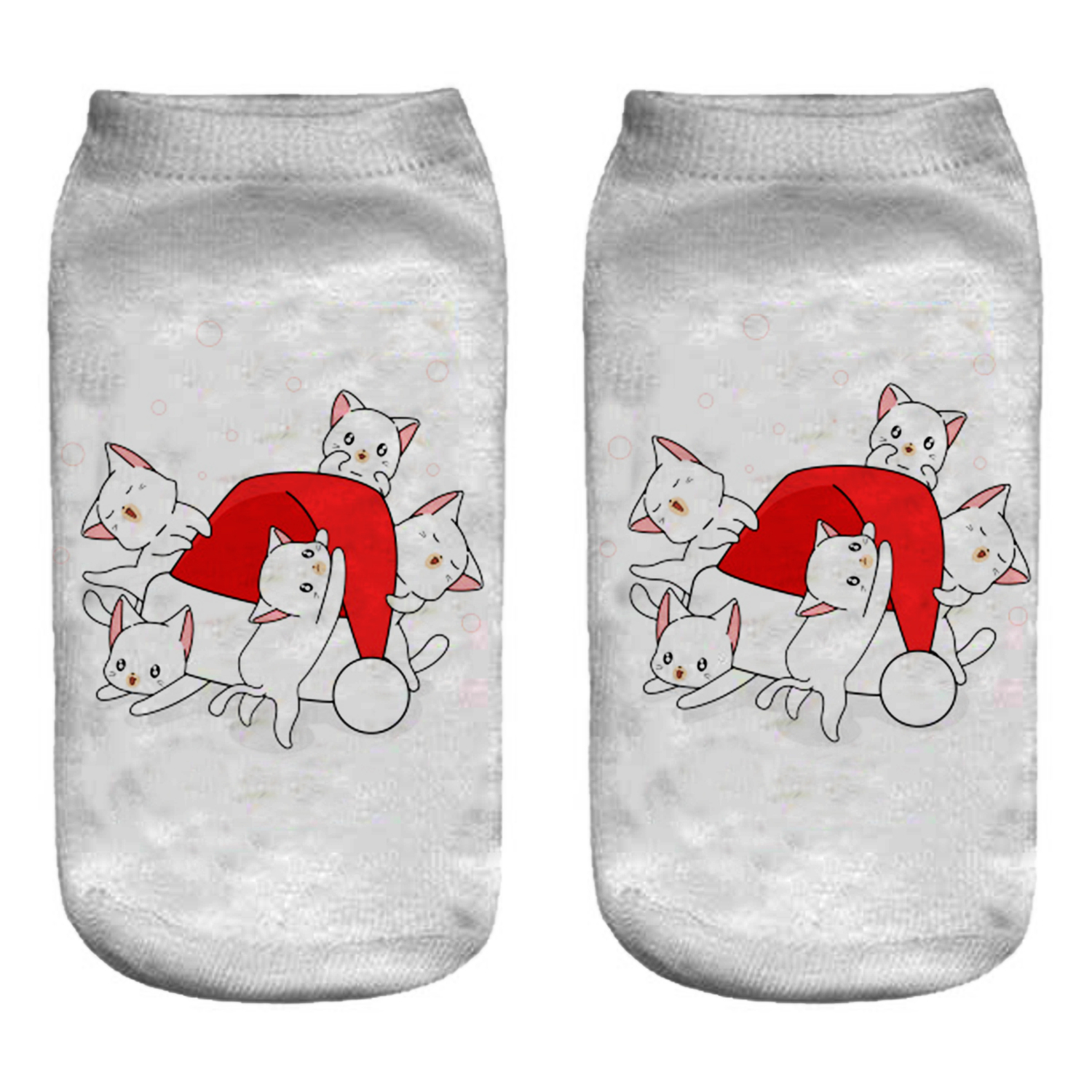 جوراب طرح گربه مدل 004