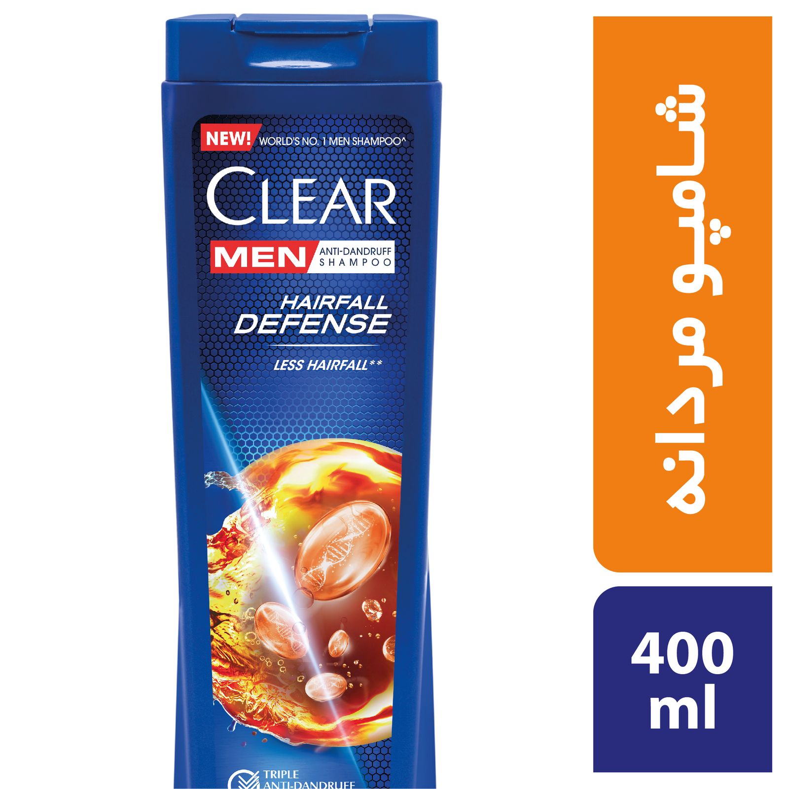 شامپو ضد شوره و ضد ریزش آقایان کلییر مدل Hairfall Defense حجم 400 میلی‌لیتر -  - 1