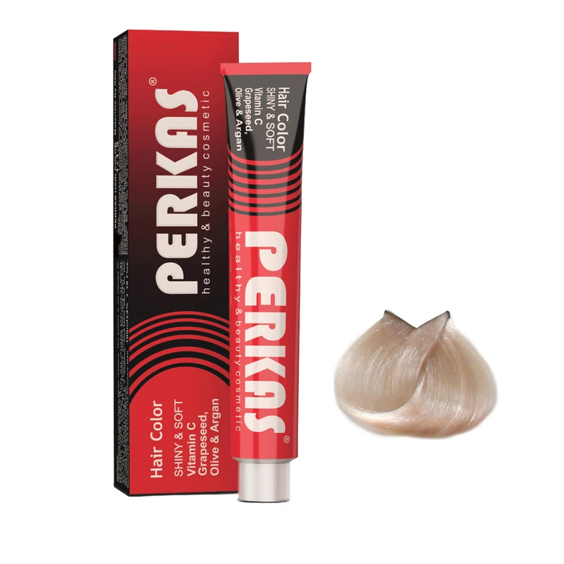 رنگ مو پرکاس شماره 12.5 حجم 100 میلی‌لیتر رنگ شامپاینی