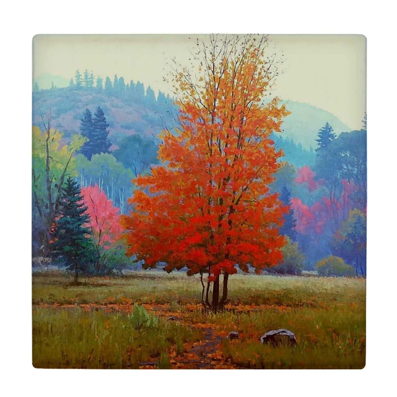  زیر لیوانی طرح جنگل پاییزی کد    3672402_1700