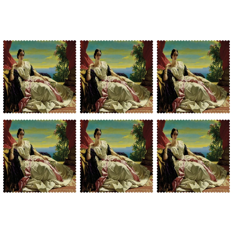 زیربشقابی مدل U1-42707 بسته 6 عددی