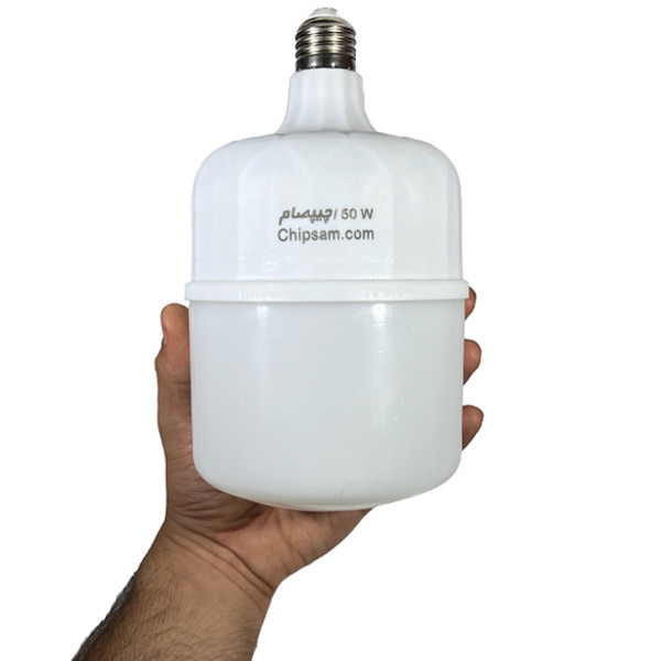 لامپ ال ای دی 50 وات چیپصام مدل استوانه پایه E27 بسته 6 عددی