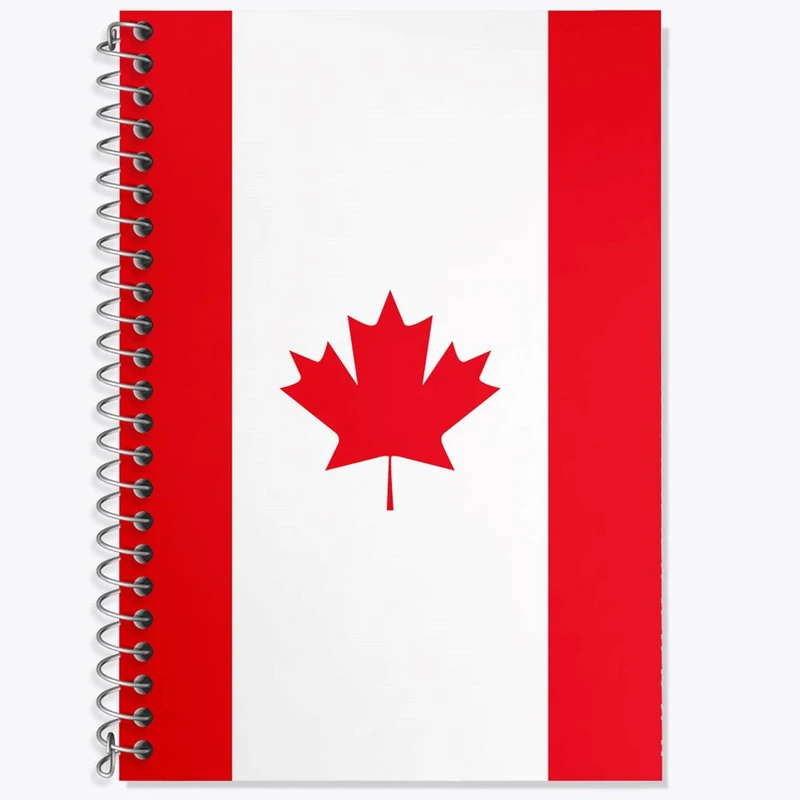 دفتر لغت 50 برگ خندالو مدل پرچم کانادا کد 20599