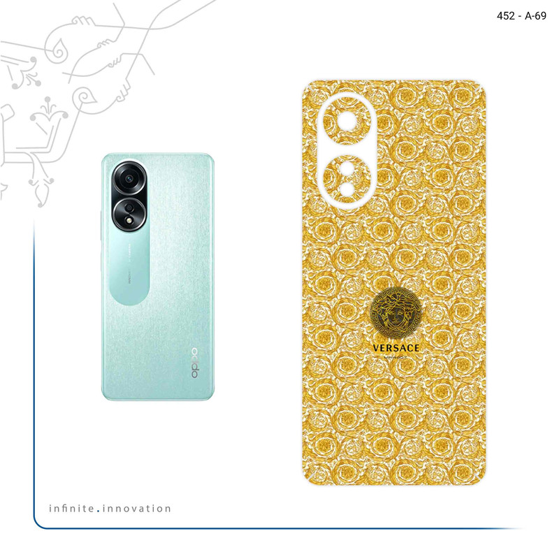 برچسب پوششی ماهوت مدل versace مناسب برای گوشی موبایل اپو A58 4G