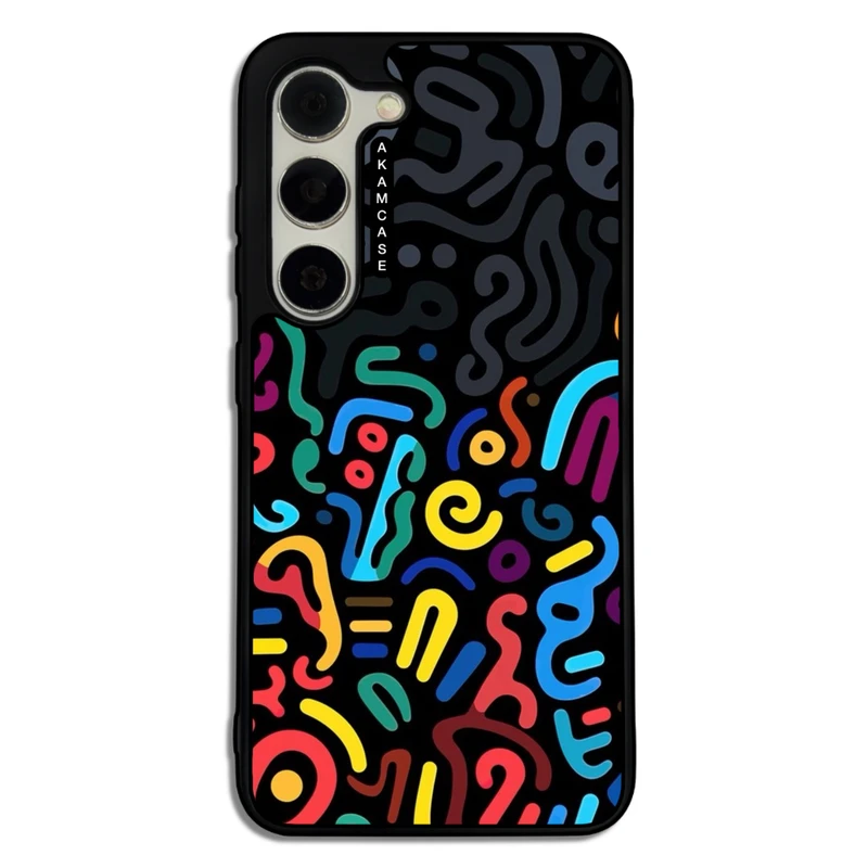 کاور آکام مدل AMC-WSGS23-DOODLE8 مناسب برای گوشی موبایل سامسونگ Galaxy S23