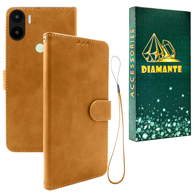 کیف کلاسوری دیامانته مدل Mokety Gn مناسب برای گوشی موبایل شیائومی Redmi A2 Plus به همراه بندآویز