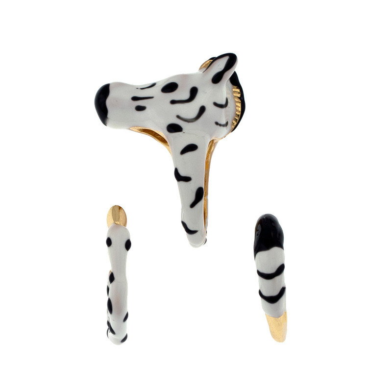 انگشتر زنانه برانت مدل گورخر بسته سه عددی انگشتر زنانه برانت مدل گورخر بسته سه عددی