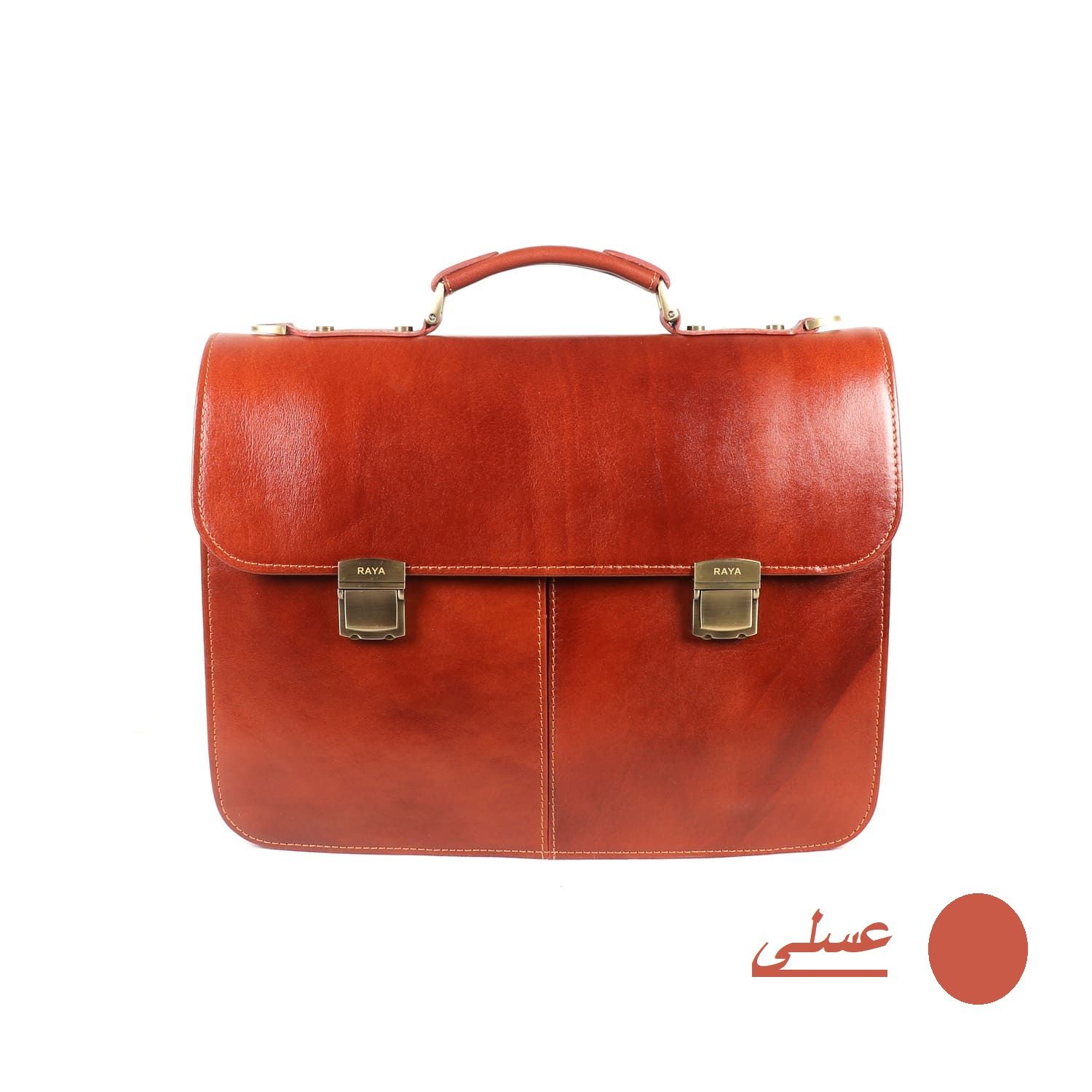 کیف اداری مردانه رایا مدل چرم طبیعی طرح پتروس کد 02 -  - 4