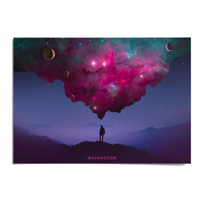 کارت پستال ماسا دیزاین مدل POSTSM132 GALAXY