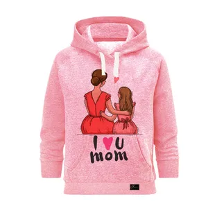 هودی زنانه مدل روز مادر کد J26 رنگ صورتی