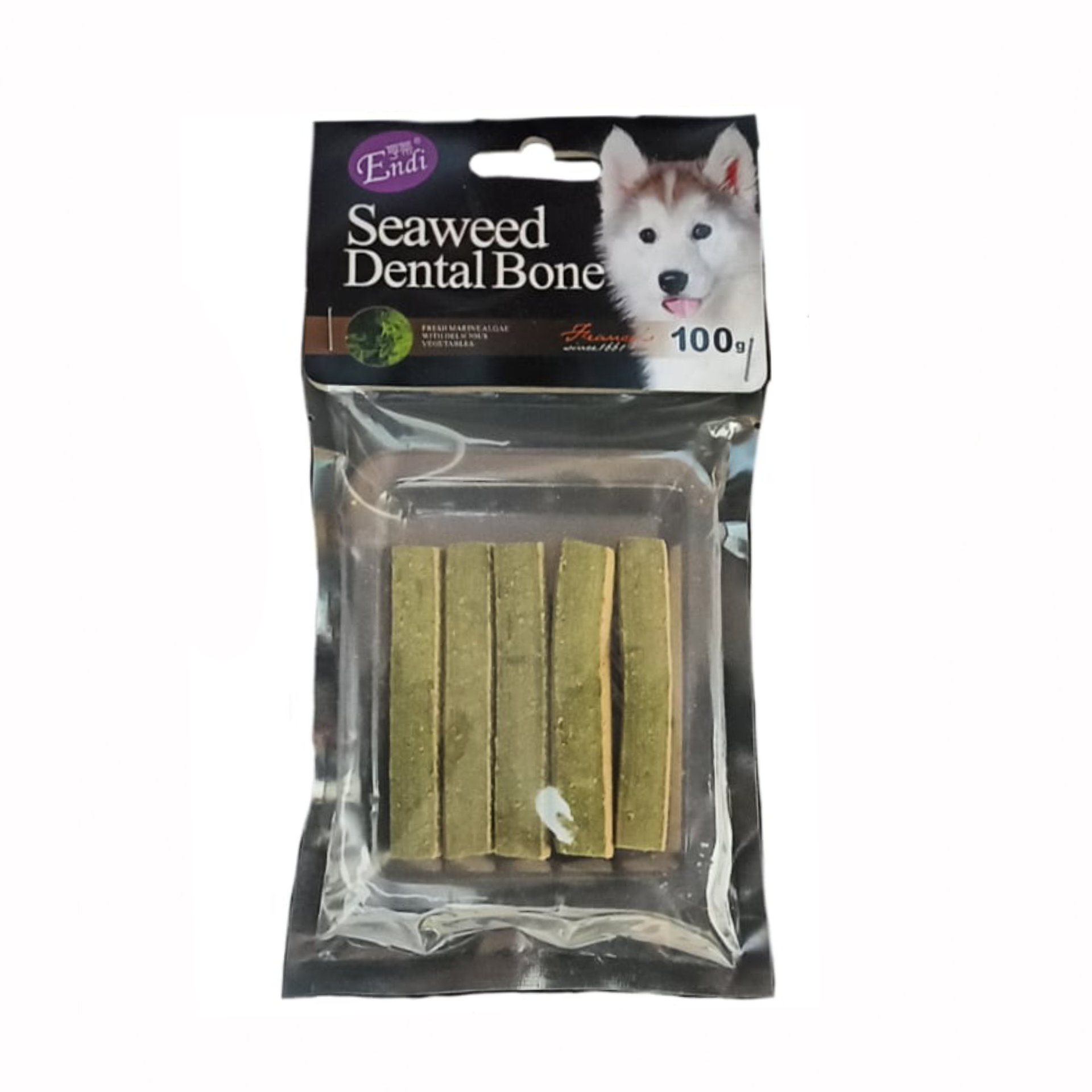 تشویقی سگ اندی مدل seaweed_dental وزن ۱۰۰ گرم