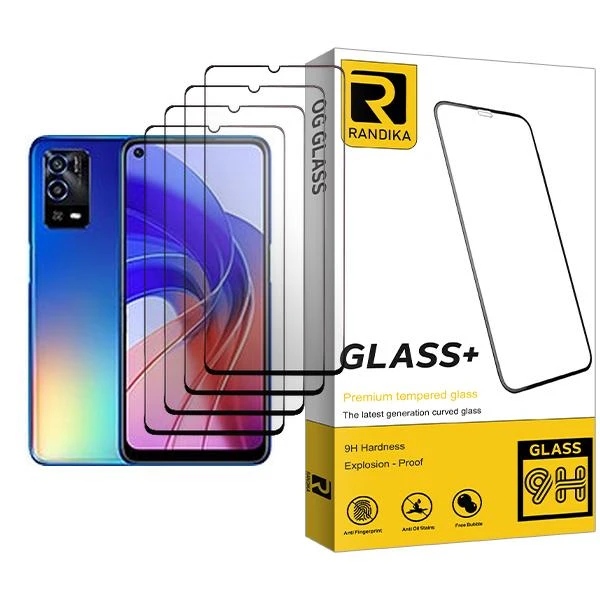 محافظ صفحه نمایش راندیکا مدل Randika Glass MIX004 مناسب برای گوشی موبایل اوپو A55 بسته چهار عددی