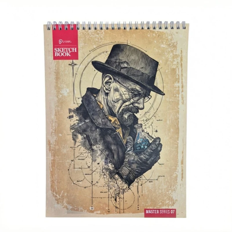 دفتر طراحی ۴۰ برگ پالت طرح مستر سیمی گلاسه