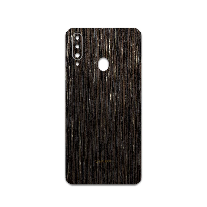 برچسب پوششی ماهوت مدل Dark-Gold-Stripes-Wood مناسب برای گوشی موبایل سامسونگ Galaxy A20s