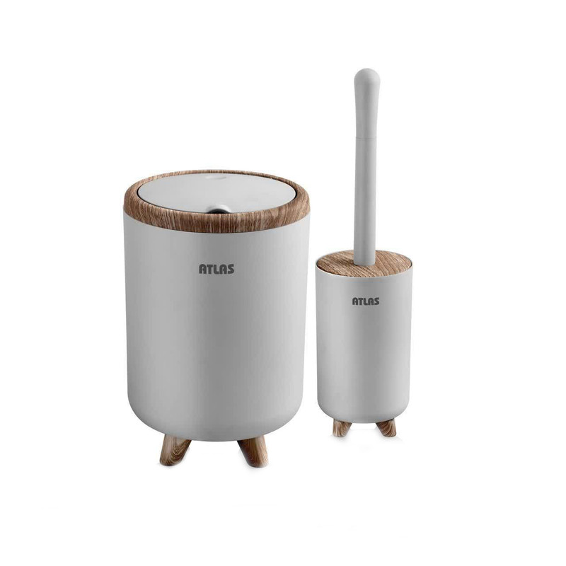 ست سطل و فرچه طرح چوب مدل الیت