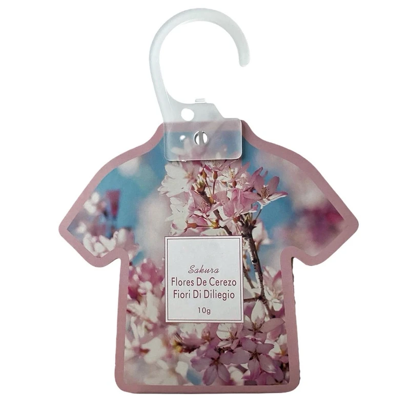 خوشبوکننده و ضد بید کمد لباس مدل آویز رایحه شکوفه گیلاس وزن 10 گرم