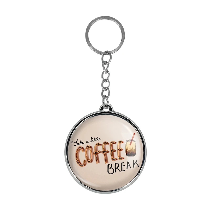 جاکلیدی خندالو طرح کافی شاپ قهوه مدل دوطرفه کد 2752327524