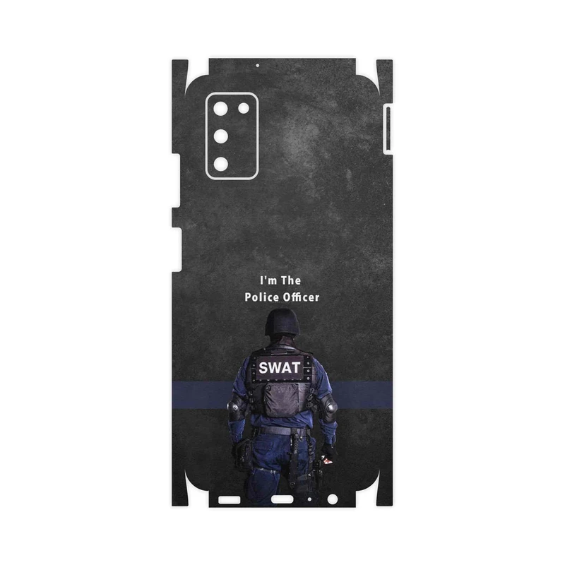برچسب پوششی ماهوت مدل Police Officer-FullSkin مناسب برای گوشی موبایل سامسونگ Galaxy A03S