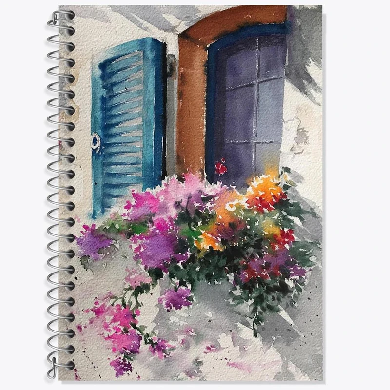 دفتر لغت 50 برگ خندالو مدل گل کد 2226