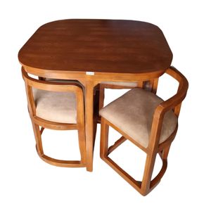 نقد و بررسی میز و صندلی ناهارخوری 4 نفره گالری چوب آشنایی مدل Ro-713 توسط خریداران