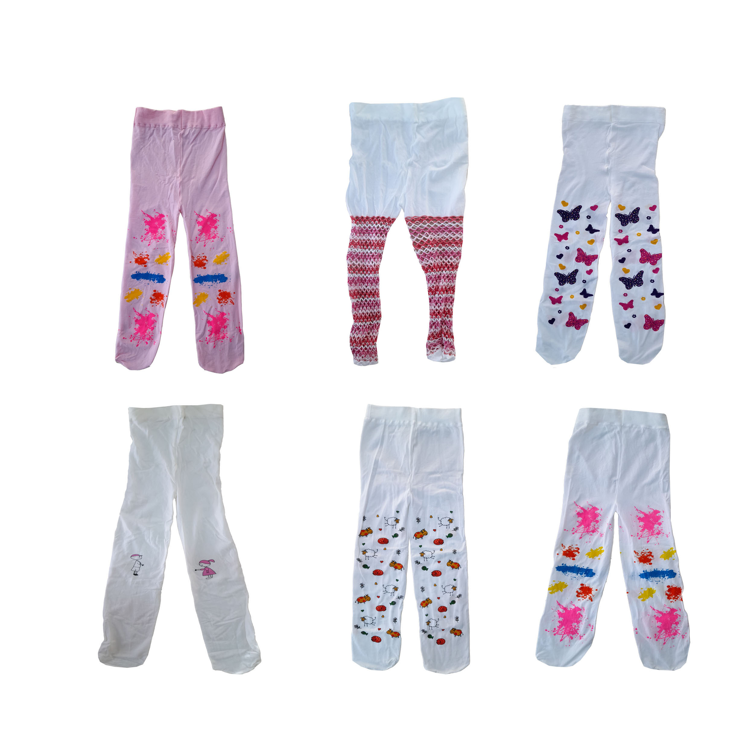 جوراب شلواری دخترانه دی مد مدل mod_2021 مجموعه 6 عددی