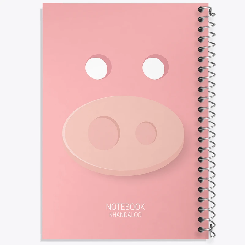 دفتر نقاشی 50 برگ خندالو طرح خوک کد N802