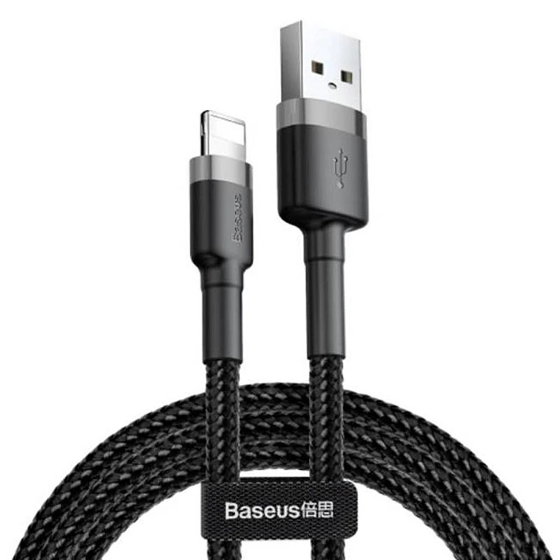 کابل USB به لایتنینگ باسئوس مدل RG1 gray 2A طول 3 متر