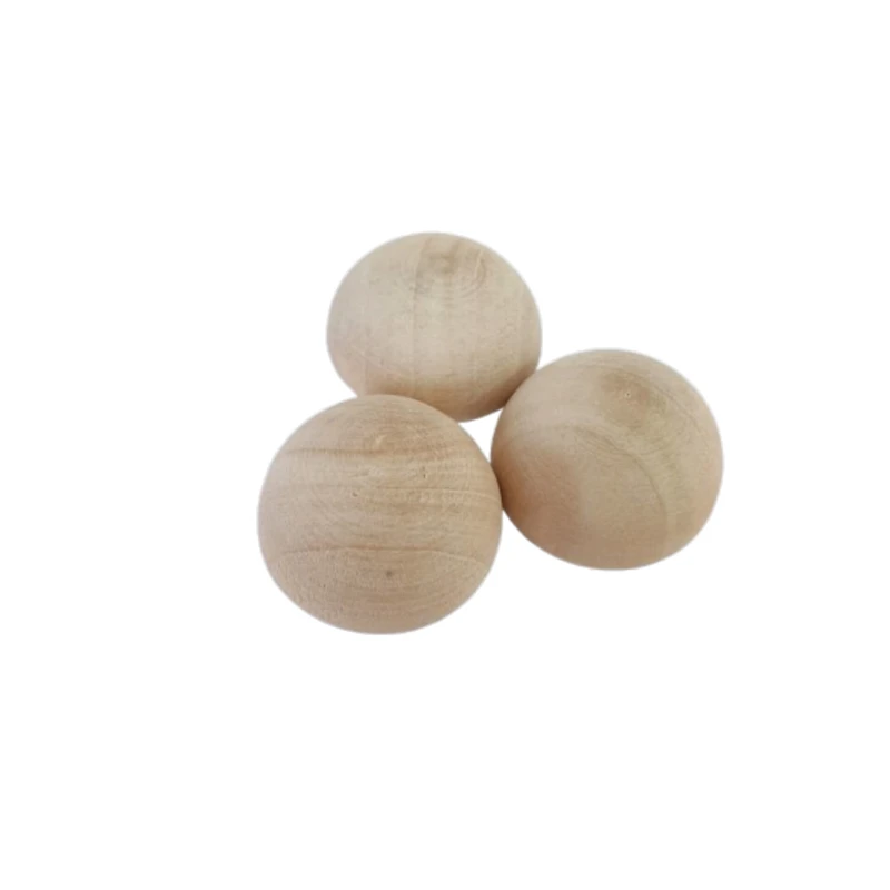 ملزومات عروسک سازی مدل نیم کره چوبی کد mdm بسته 3 عددی