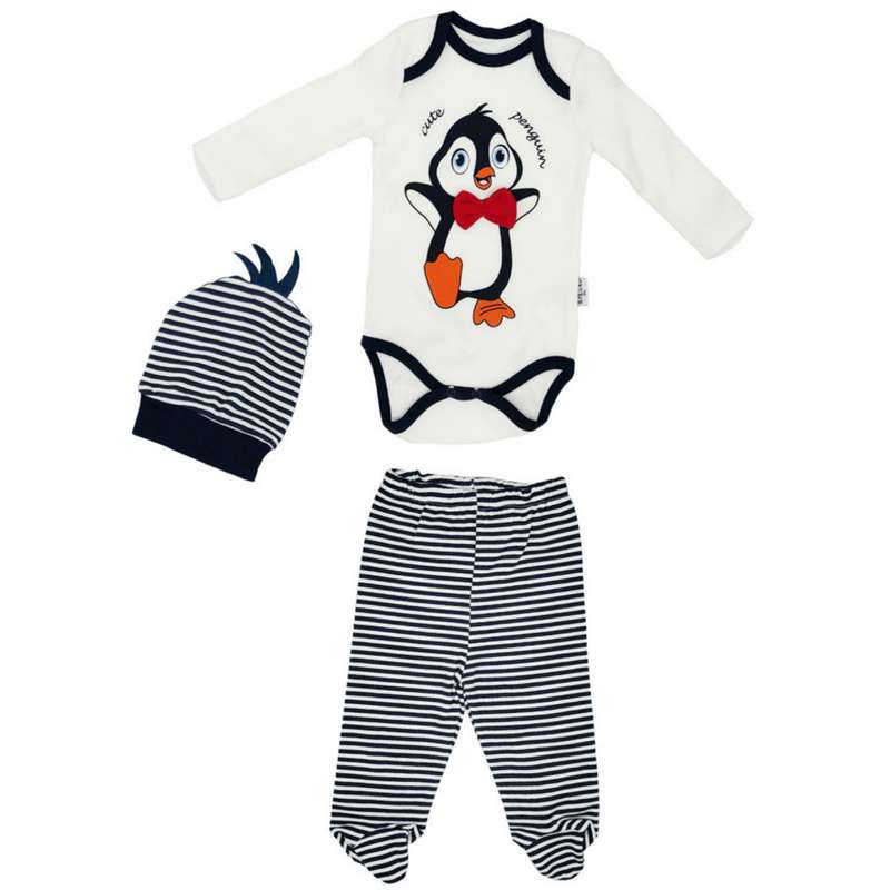 ست 3 تکه لباس نوزادی مدل necixs baby
