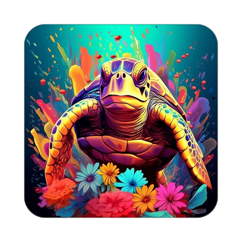 زیر لیوانی کاکتی طرح حیوانات رنگی مدل mp25805