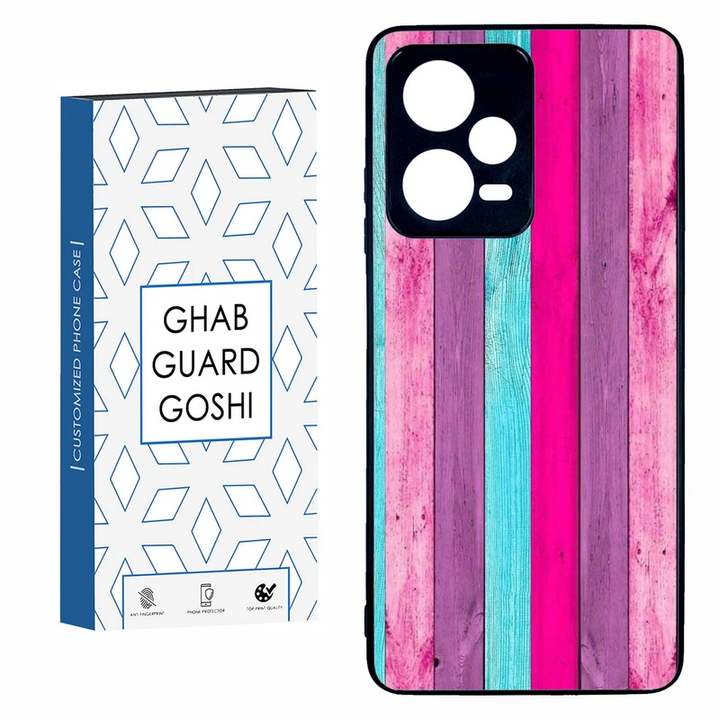 کاور قاب گارد گوشی طرح چوب رنگی کد TPU-253 مناسب برای گوشی موبایل شیائومی  REDMI NOTE 12 PRO 5G