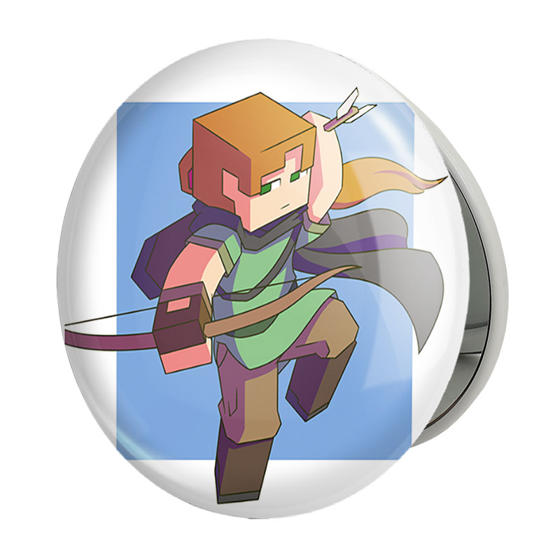 آینه جیبی خندالو طرح بازی ماینکرافت (Minecraft) مدل تاشو کد 36969