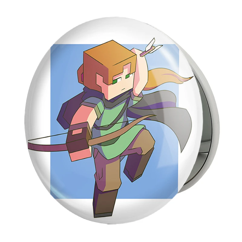 آینه جیبی خندالو طرح بازی ماینکرافت (Minecraft) مدل تاشو کد 36969
