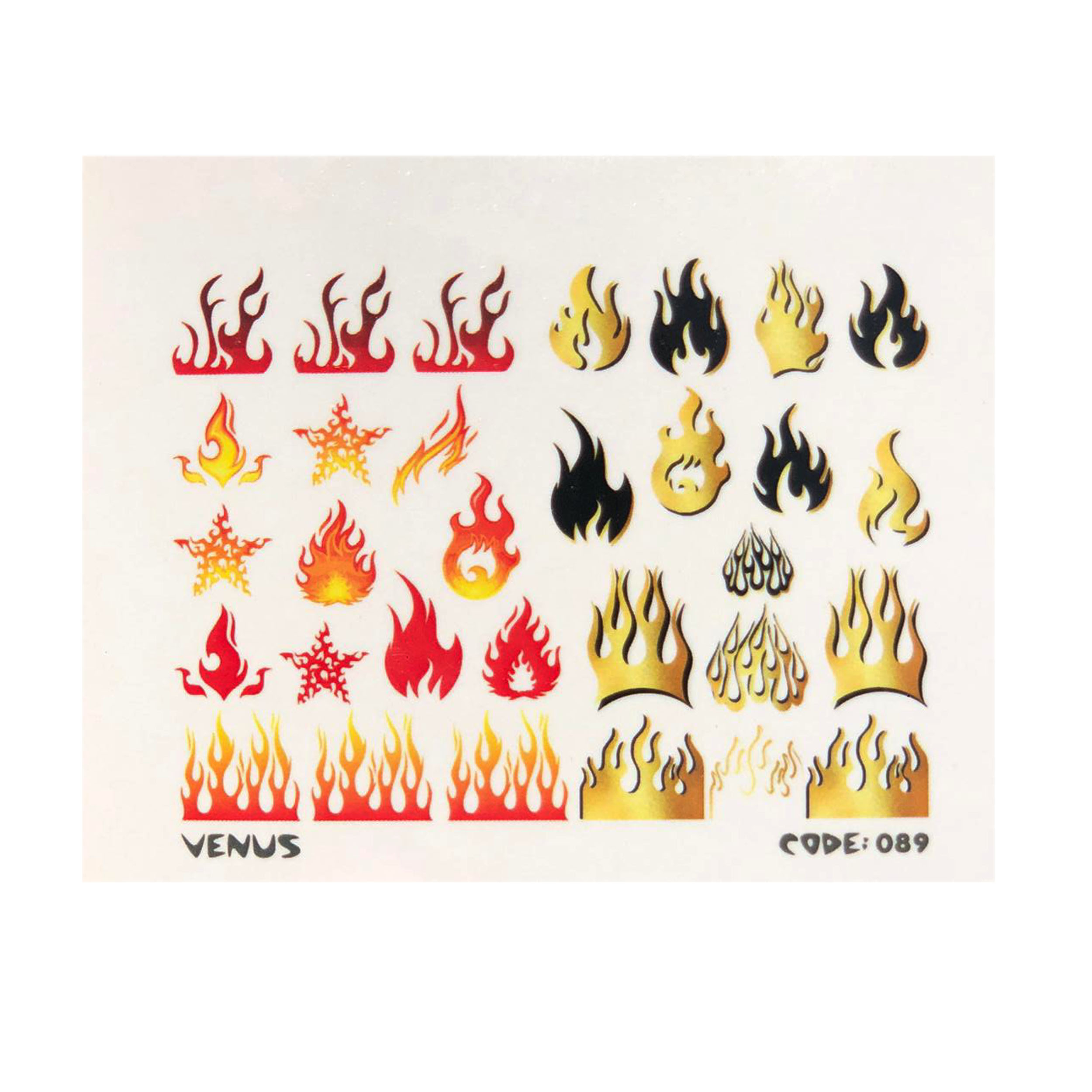 برچسب لنز ناخن مدل ونوس کد 089