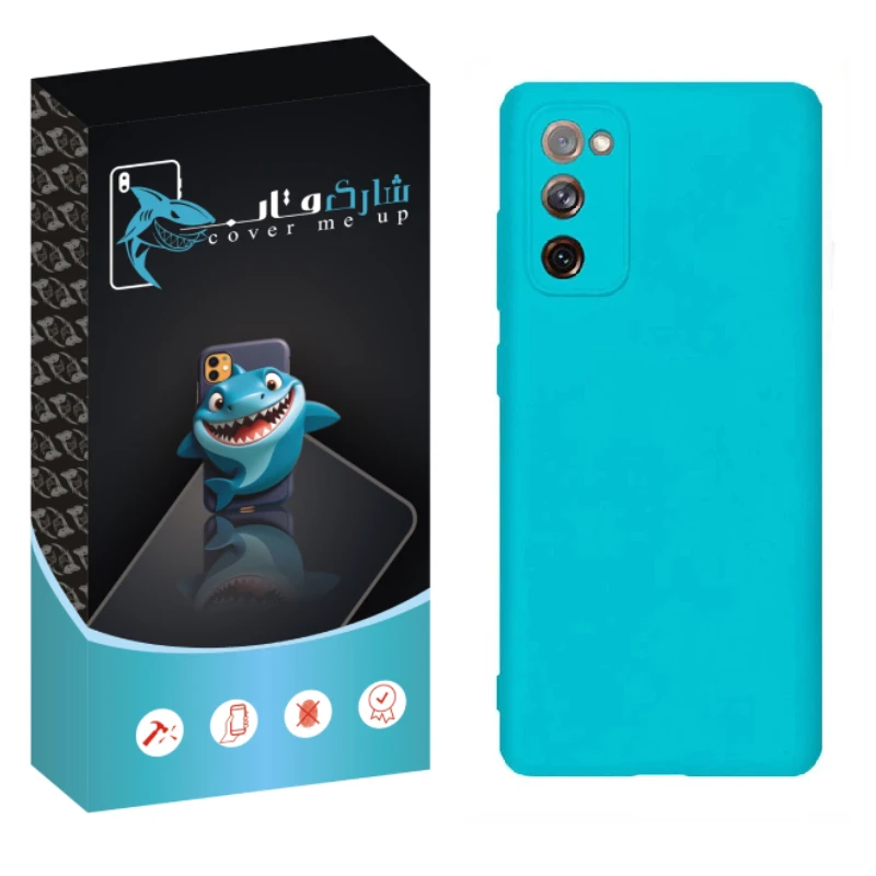کاور شارک قاب مدل سیلیکونی مناسب برای گوشی موبایل سامسونگ Galaxy S22 Plus