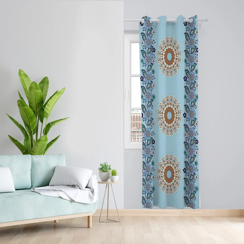 پرده مدل مخمل پانچی کد 1291سایز 140x200 سانتی متر