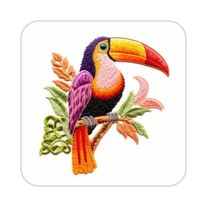 زیر لیوانی کاکتی طرح حیوانات رنگی مدل mp26662