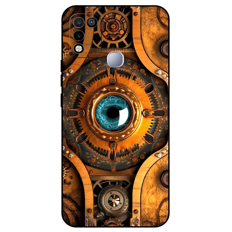 کاور مگافون طرح گاوصندوق مدل 1900 مناسب برای گوشی موبایل اینفینیکس Hot 10 Play / Hot 11 Play