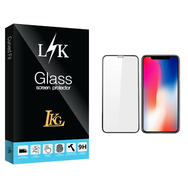 محافظ صفحه نمایش ال کا جی مدل LK Glass مناسب برای گوشی موبایل اپل iPhone X/XS