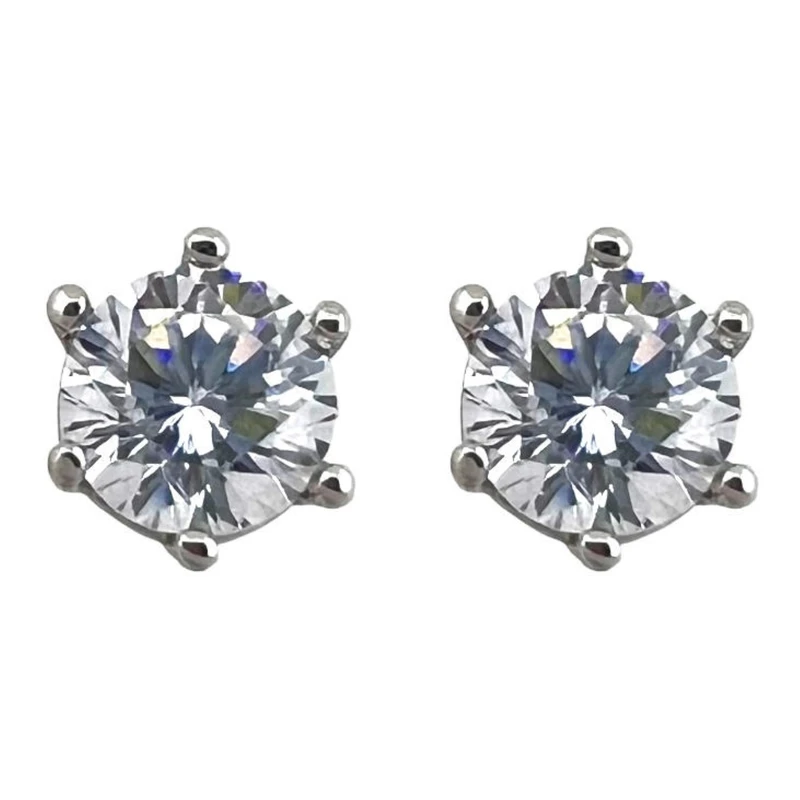 گوشواره زنانه ژوپینگ مدل تک نگین کد E4770