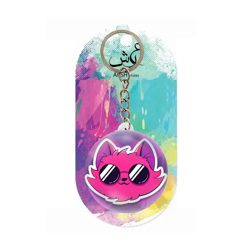 جاکلیدی عرش مدل فانتزی گربه کد Asj3796