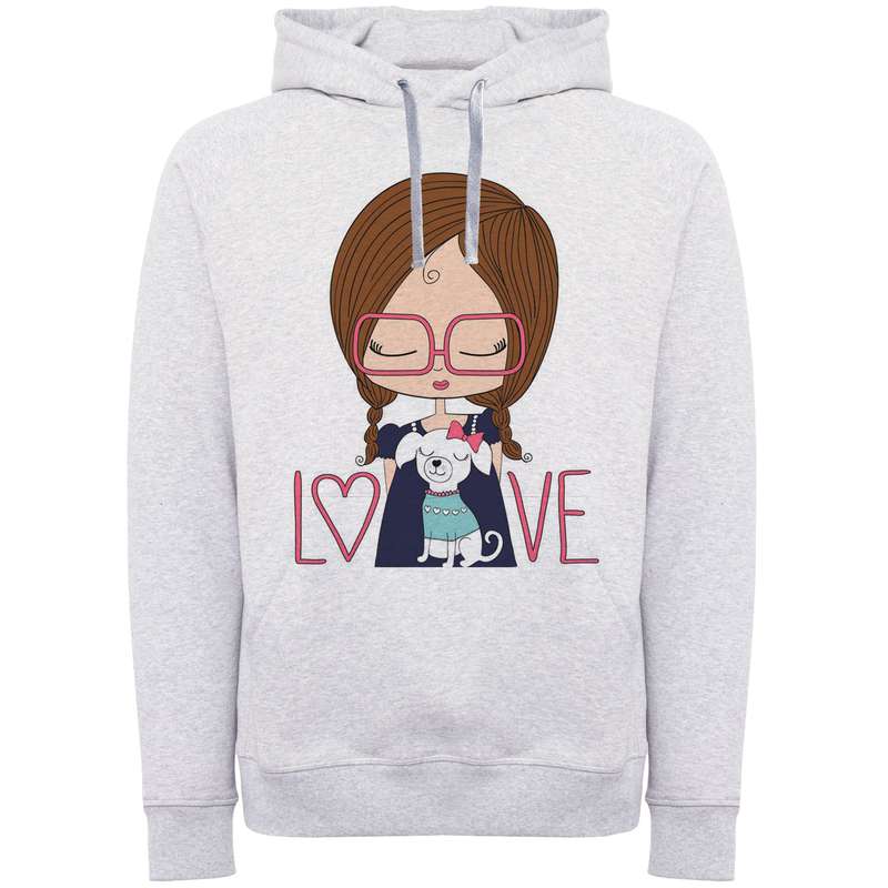 هودی زنانه مدل دخترک کد F836