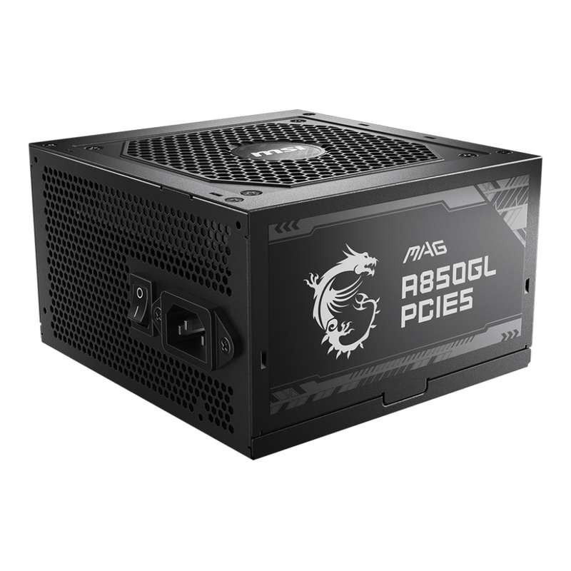 منبع تغذیه کامپیوتر ام اس آی مدل MAG A850GL PCIE5 منبع تغذیه کامپیوتر ام اس آی مدل MAG A850GL PCIE5