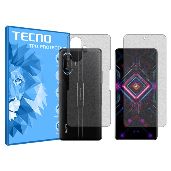 محافظ صفحه نمایش مات تکنو مدل Resistant مناسب برای گوشی موبایل شیائومی Redmi K40 Gaming به همراه محافظ پشت گوشی