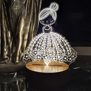 چراغ رومیزی مدل دختر بهار