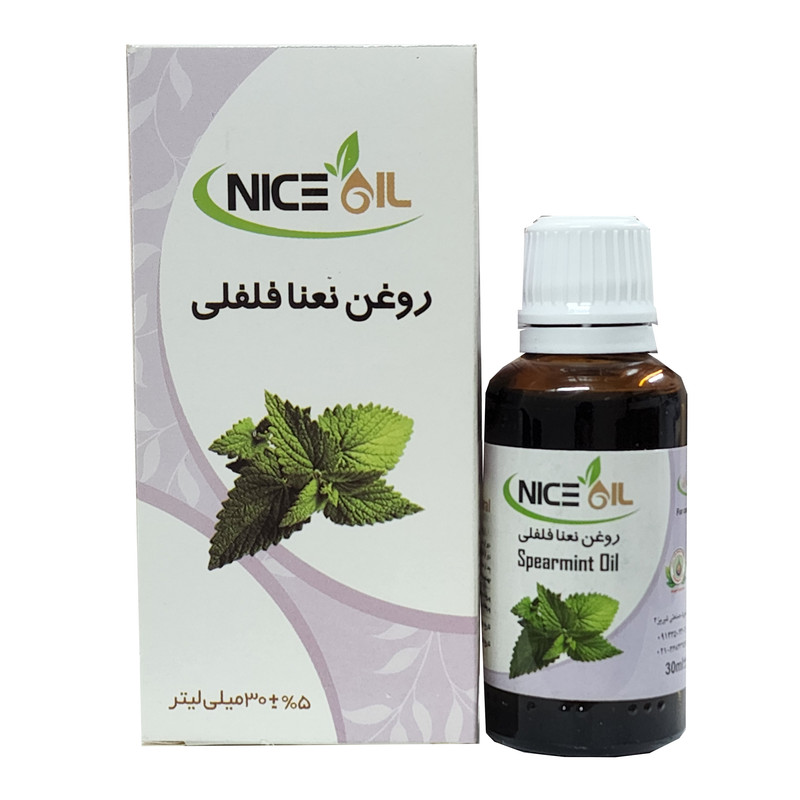 روغن بدن نایس اویل مدل نعنا فلفلی حجم 30 میلی لیتر روغن بدن نایس اویل مدل نعنا فلفلی حجم 30 میلی لیتر